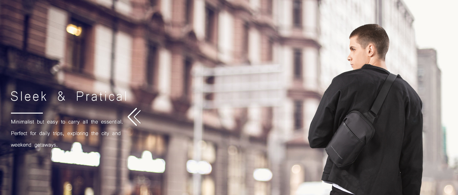 KINGSONS Sling Bag Small Crossbody Backpack for Males Waterproof Chest Shoulder Luggage Informal Daypack for Journey Biking 9 Kingsons sling bag for men