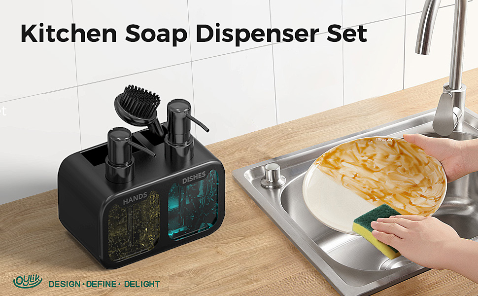 Oylik Soap Dispenser for Kitchen, Hand and Dish Soap