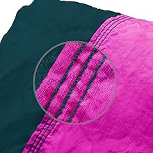 Seamless triple interlocking stitching