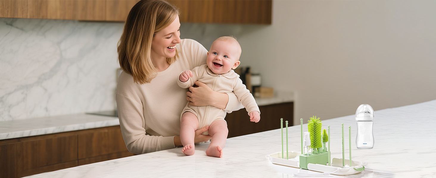 Perfect for Kitchen, Nursery or Sink – Daily Bottle Cleaning Made Easy