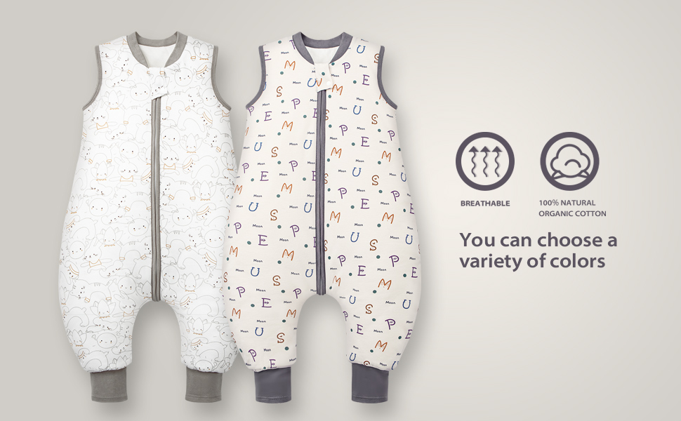 MIKAFEN Baby Winter Sleeping Bag,100 Cotton Kids Sleeping Bag 2.5Tog