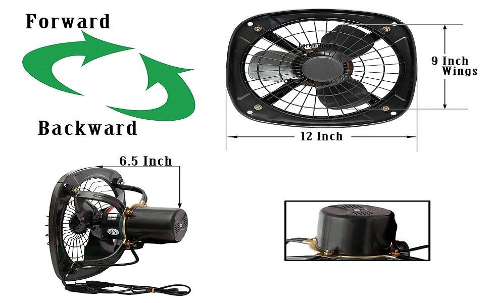 Indian Electrical 6 inch Ventilation Exhaust Fan with Reverse and