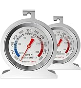 ThermoPro 2-Pack Oven Thermometer for Gas Oven, 50-300°C/100-600°F Instant Read Cooking Thermomet...