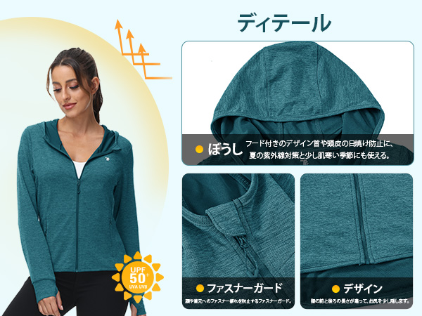 ゴルフウェア レディース ジッパー フード付き 長袖 薄手 通気性 ジャケット Amazon.co.jp: [エムシング] 4色展開 レディース ウインド