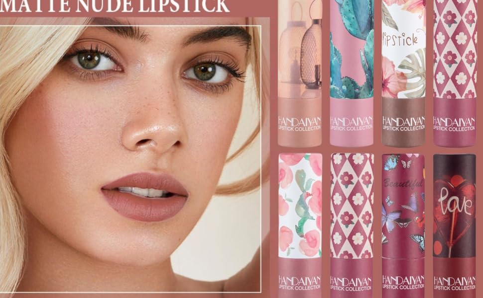 Matte Lipstick Waterproof Long Lasting Moisturizing Lip Stick