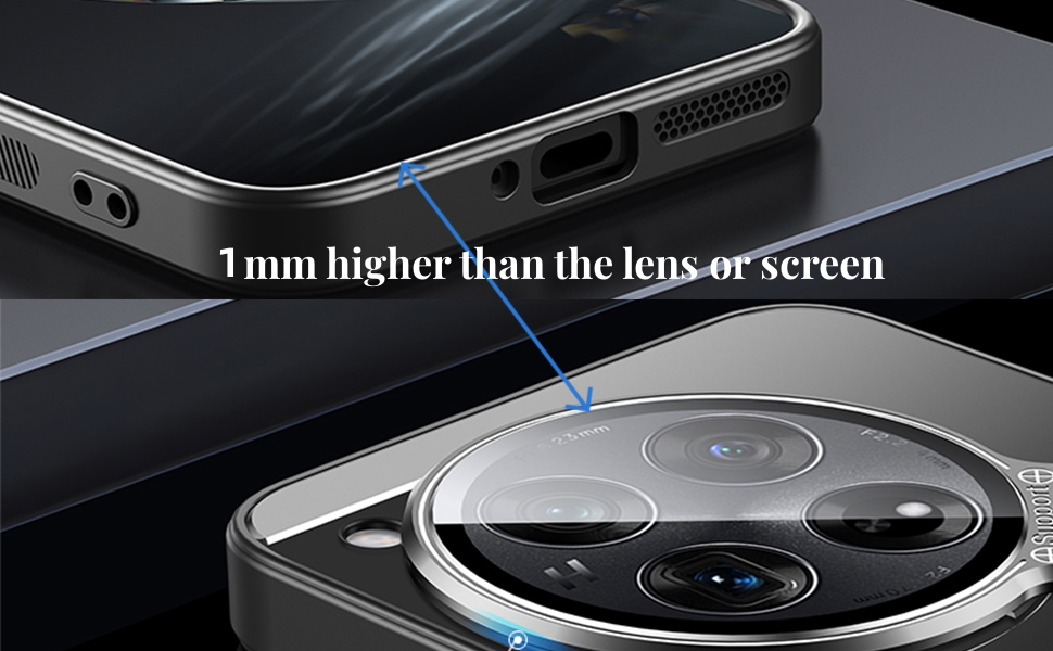 TIANYUE Case for Xiaomi 14 Ultra, Slim Shell Film Integrated Phone Case with stand, PC Hard