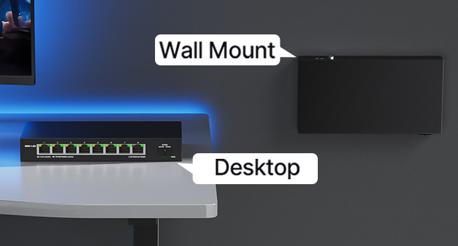 network switch 8 port gigabit 2.5gb