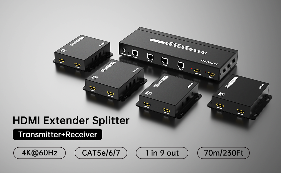 Répartiteur d'extension HDMI 1x4