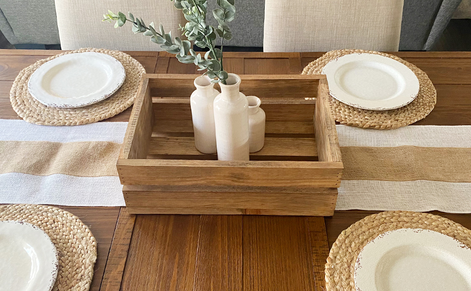 Burlap Table Runners for Kitchen 72 Inch Jute Table Runner Buffet