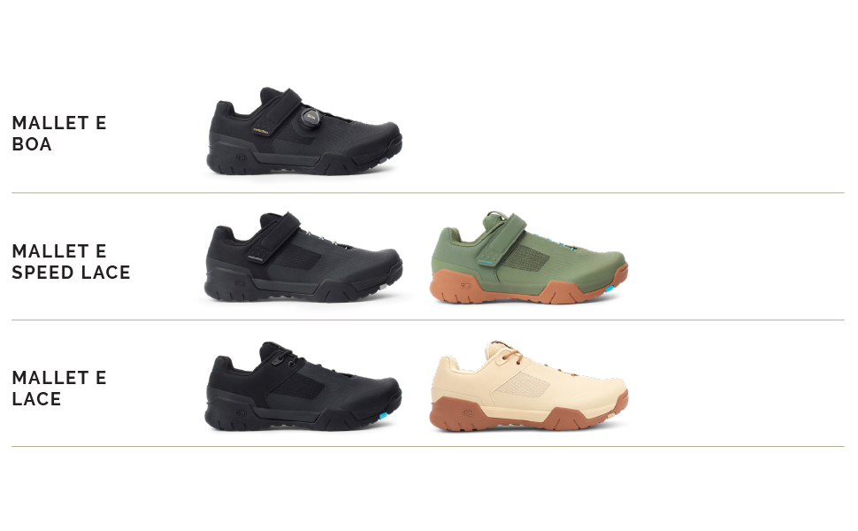 ウェア CRANKBROTHERS MALLET E LACE Mallet_SpeedLace_BlkWht_TopDow