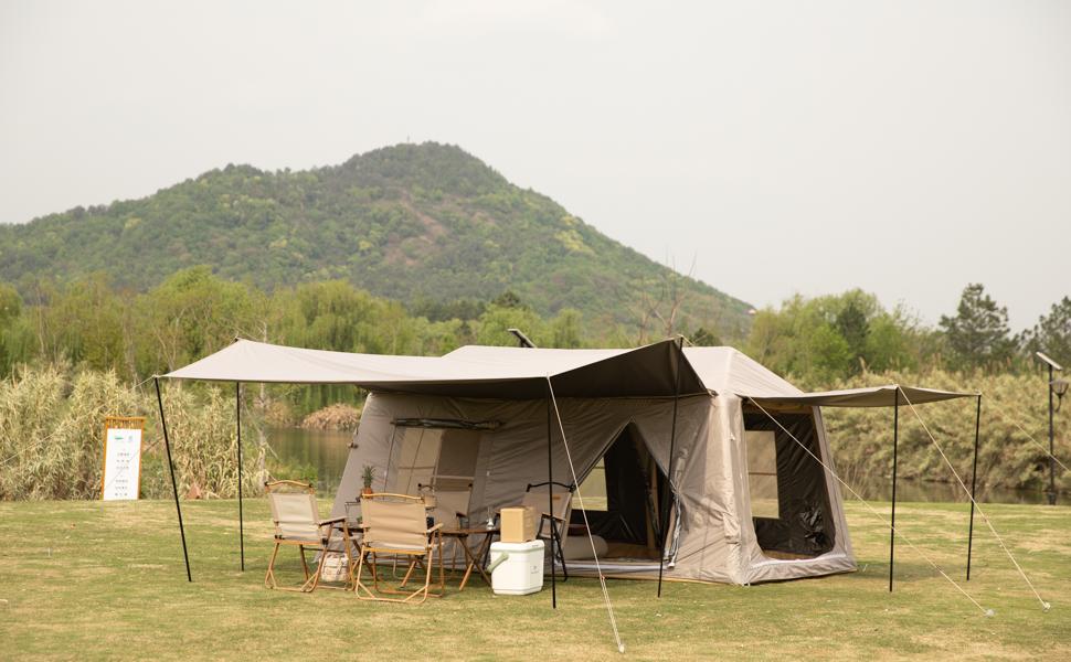 Amazon.co.jp: Mountainhikerエアーテント 小屋型 400×280×195cm