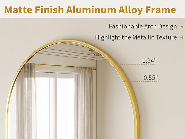 新品24-25NOVEMBER ARTISVE145cm Amazon.com: S'bagno 24x36 Arched Gold LED Mirror for