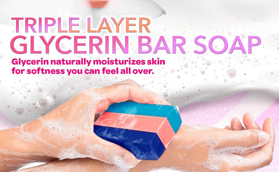 glycerin vitamin c vitamin e bar soap liquid bath gel sensitive skin cruelty free body cleanser