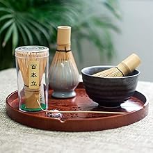 お茶一服セット、巾着入り、さ番 Amazon | Enjoy Youth 抹茶セット 抹茶茶碗 茶道具 お稽古 茶筅