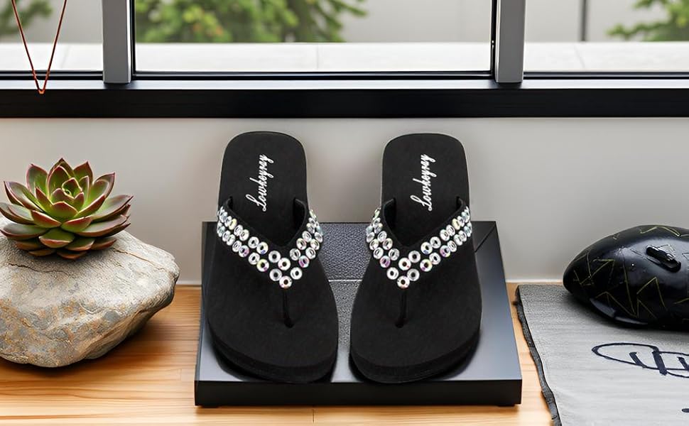 Lowkeyray Low-Platform Flip Flops
