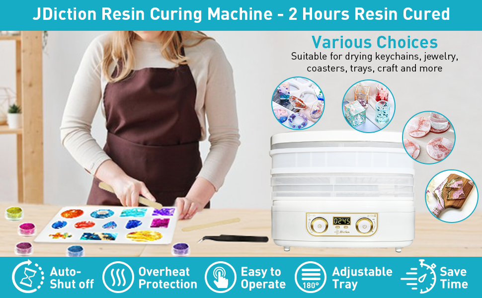 JDiction Resin Curer Machine 2 Hours Quick Curing Epoxy Resin Dryer