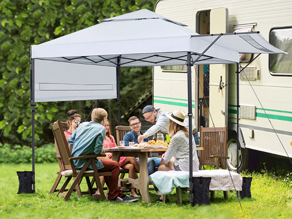 Amazon.com: Yaheetech 10x17ft Pop Up Canopy with Awnings, 2