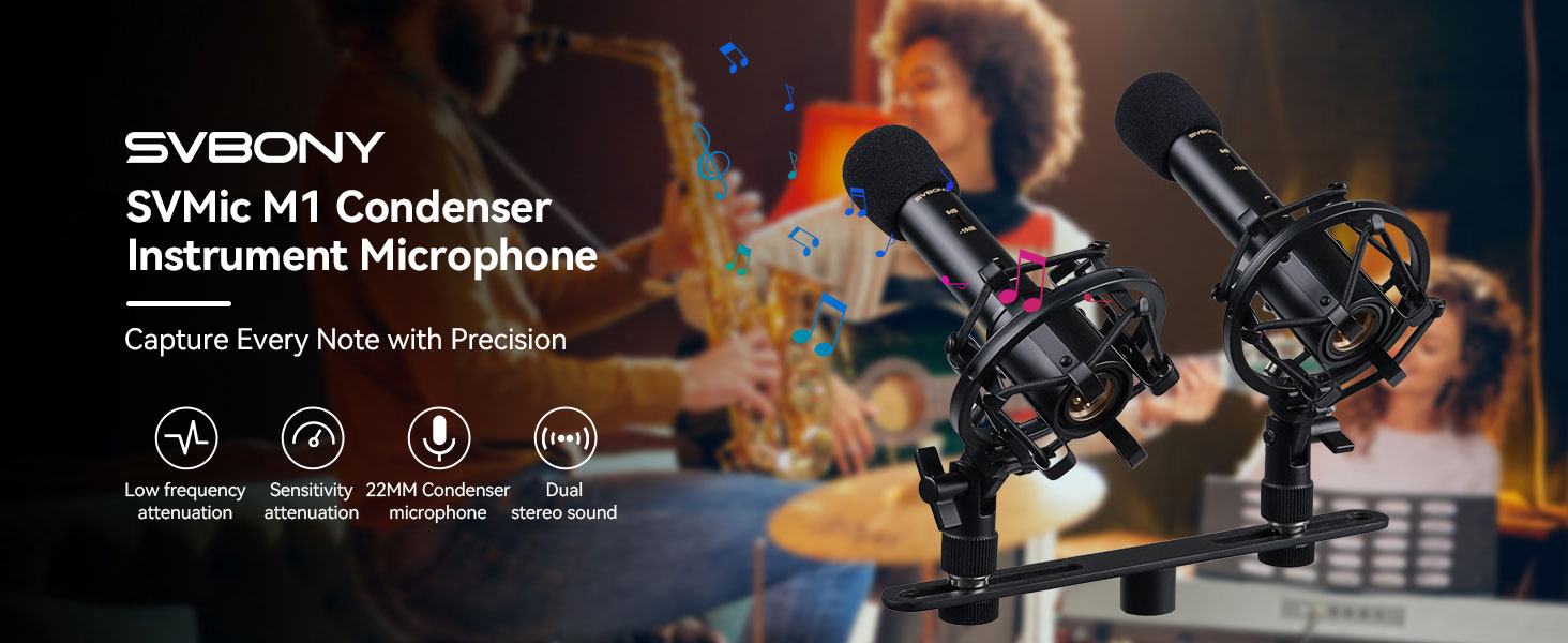 SVMic M1 Condenser Instrument Microphone