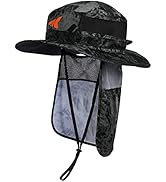 KastKing UPF 50 Boonie Hat Fishing Hat with Removable Neck Flap Sun Hats for Men