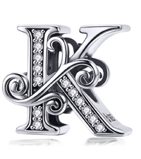 letter K charms for pandora bracelets