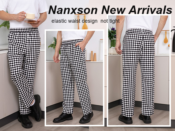 Amazon.com: Nanxson Men's Baggy Chef Pants Restaurant Work