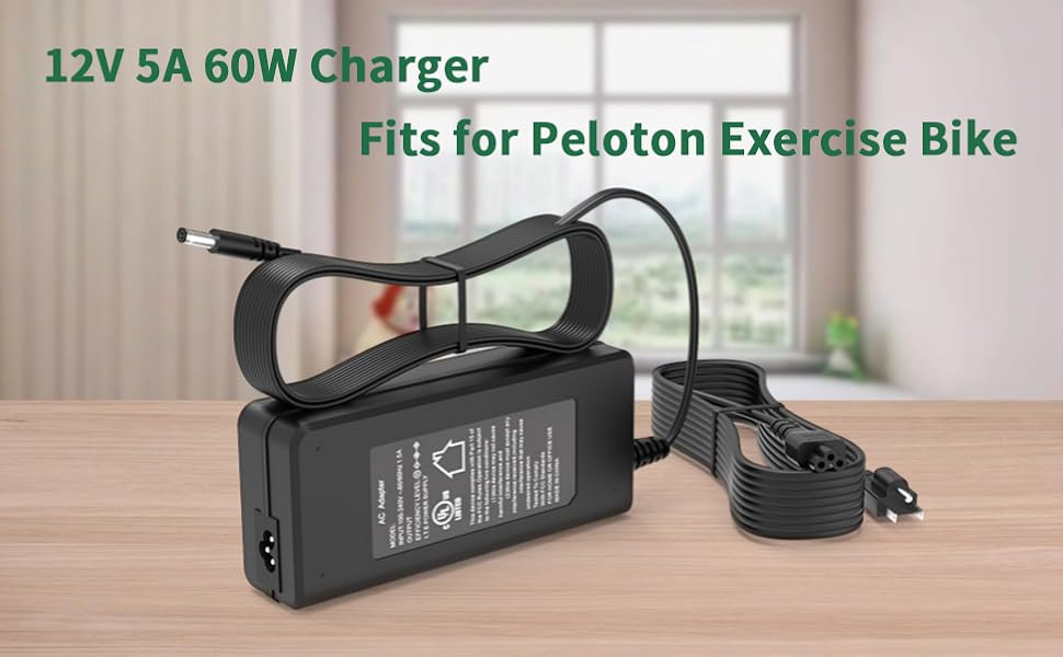 Fit for Peloton Exercise Bike Power Cord 12V 4.17A Ac