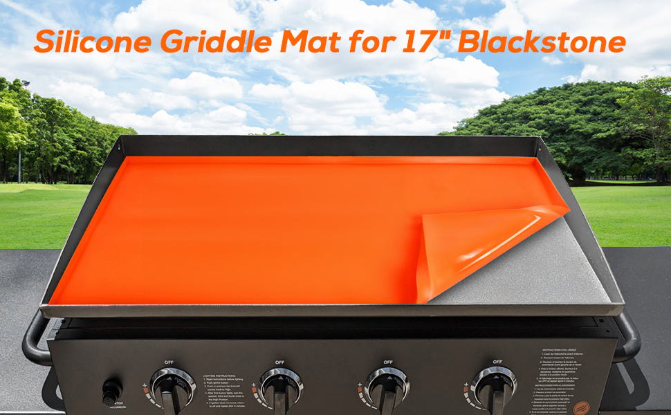 17" Silicone Griddle Mat for Blackstone 17 Inch Griddle