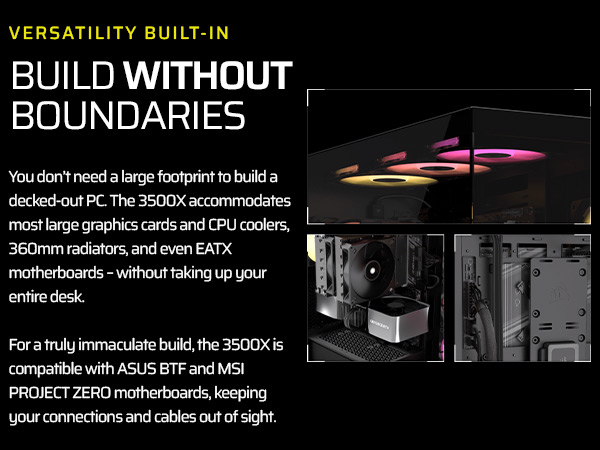 mid-tower pc case, glass pc case, tempered glass pc case, pc build case