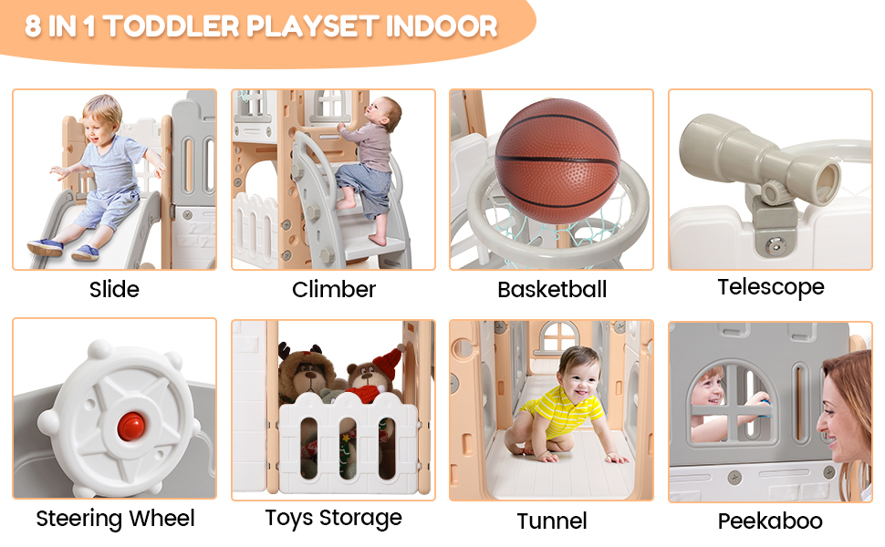 indoor slide for toddlers 1-3
