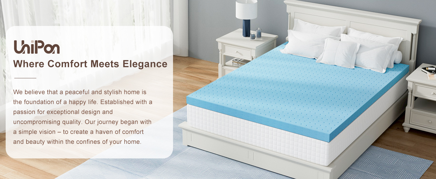 UniPon Extra Firm Mattress Topper 3 inch Foam Mattress