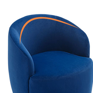 swivel barrel chair