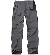 Winebox Hiking Walking Trousers Mens Zip Off Lightweight Quick Dry Breathable Cargo Convertible O...