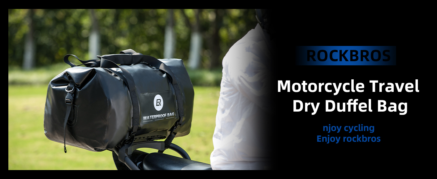 Motorcycle travel dry duffel bag