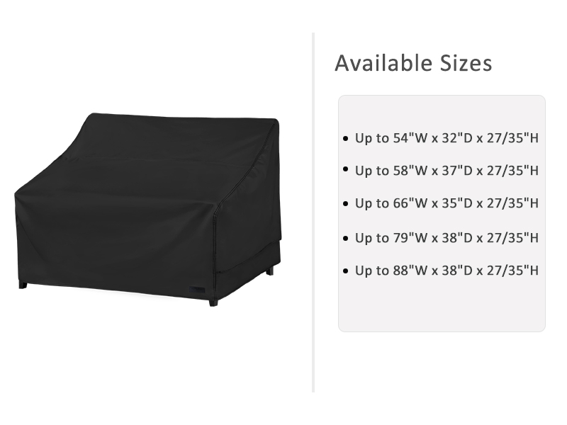 NettyPro Patio Sofa Cover Waterproof Heavy Duty Outdoor Couch Furniture 3 Seater