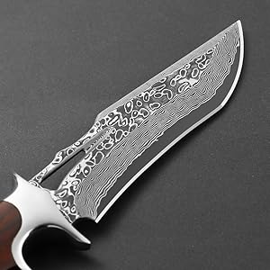 damascus hunting knife