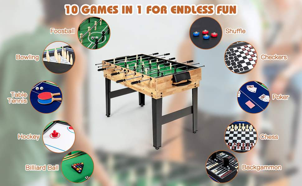 Costway 105.5 cm Multi Game Table