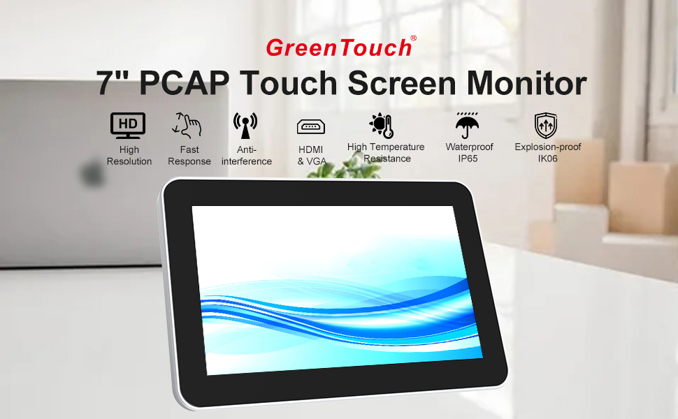 Amazon.com: GreenTouch 7 Inch Desktop Wall Mountable Multi PCAP