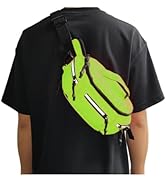 Fanny Pack for Men Women with Reflective Stripe, Concealed Casual Waist Bag with Adjustable Belt ...