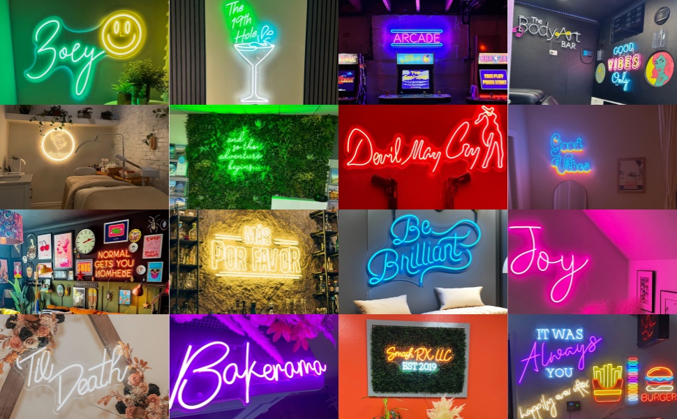personailed neon signs