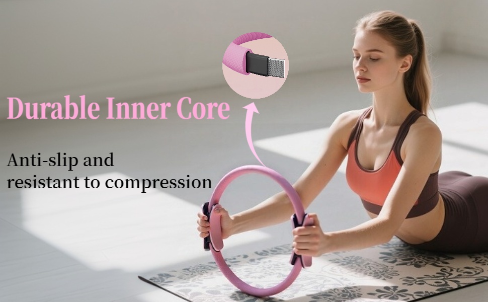 Pilates fitness ring 12 Inch pilates ring for home yoga workout women men yoga starter