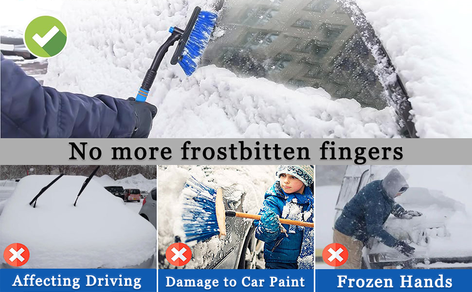 34" Extendable Ice Scrapers for Car Windshield ,Ice Scraper