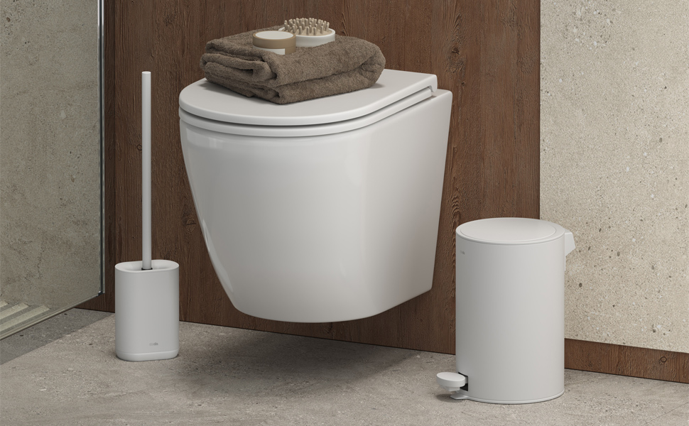 Ambiente Bathroom Bucket with Toilet Brush