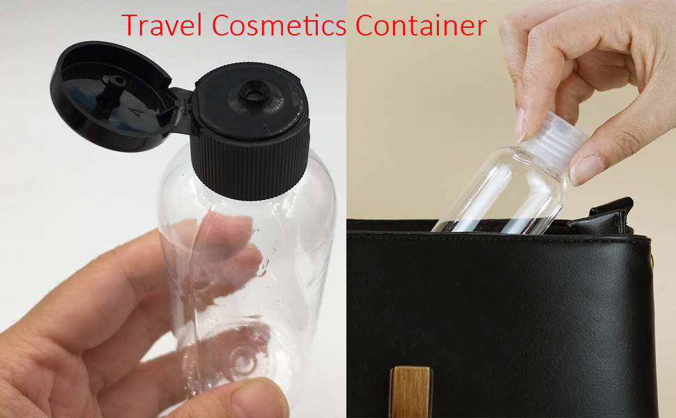 VASANA 12PCS 30ML Clear Empty Squeeze Plastic Bottles with