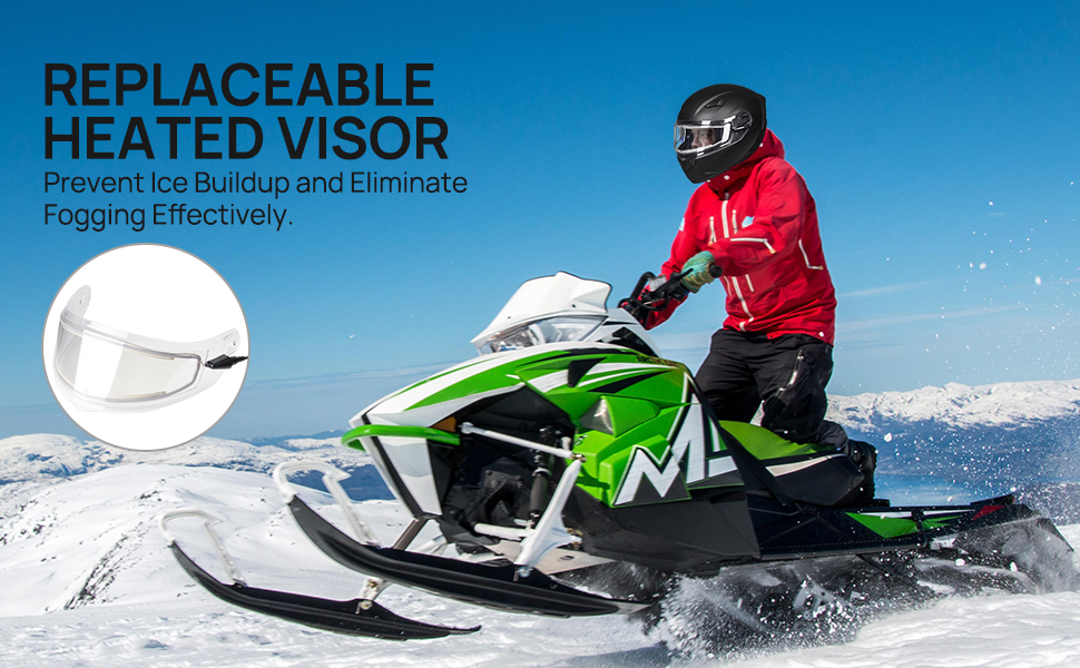 ILM Heated Shield Anti Fog Visor for Model129 Snowmobile
