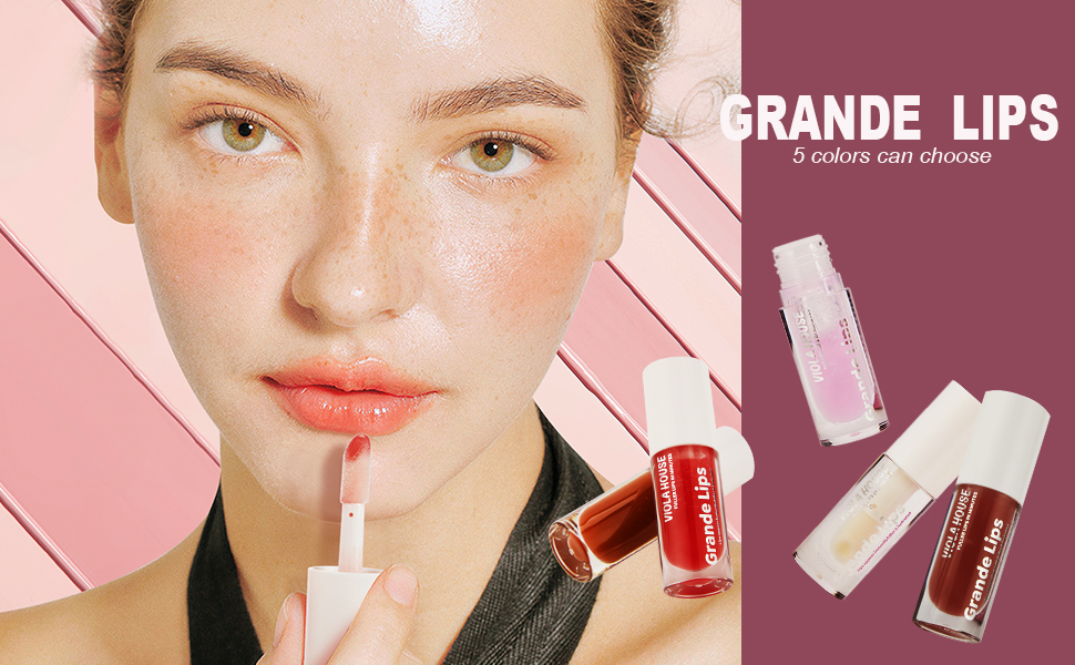 VIOLA HOUSE Lip Plumper, Natural Lip Plump Gloss, Lip Care Serum, Long