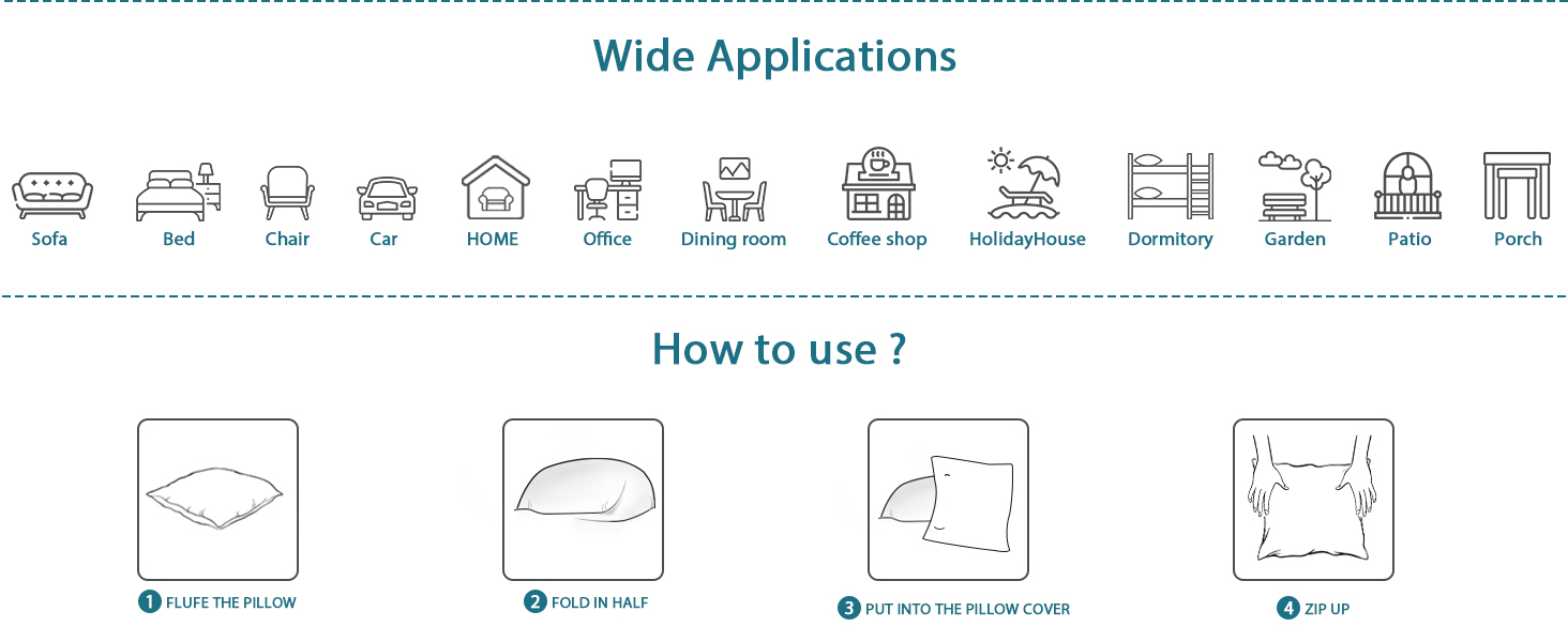 BBiggood Extra Large Throw Pillow Covers 22 x 22, Red