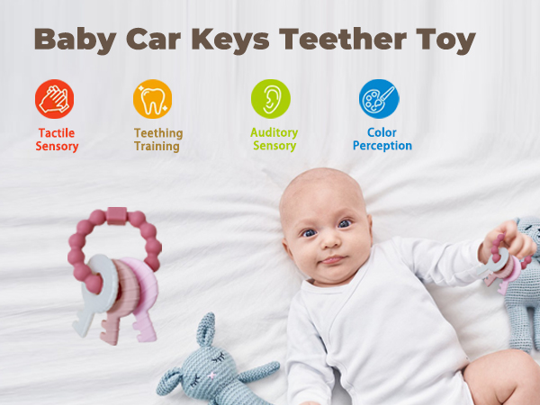 Amazon.com : Baby Teething Keys Toys 3 to 12 Months,Infants