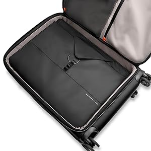garment sleeve in luggage