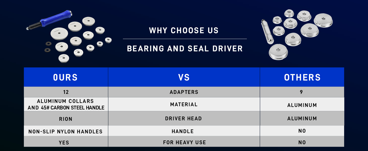 Aluminum Bearing And Seal Driver13pc