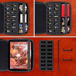 ENHANCE Collector Edition Tabletop RPG Organizer Case All-in-One Storage Case for RPG Players